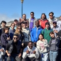 International students about to cruise the San Franciso Bay
