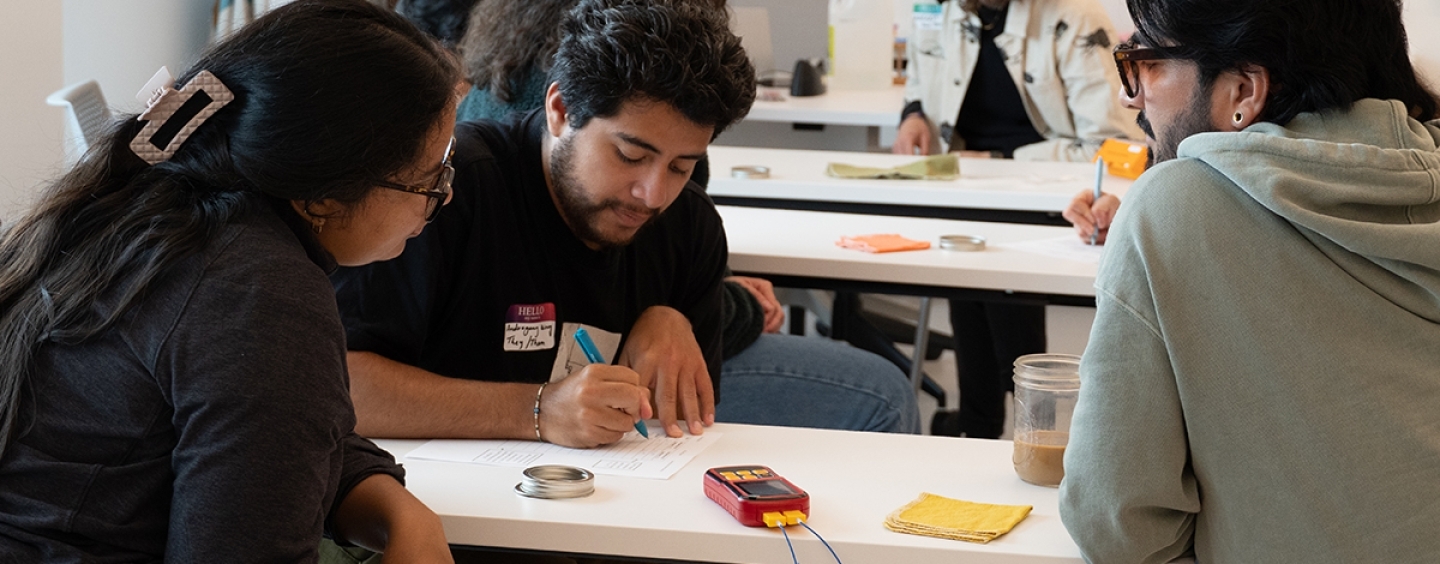 Climate Justice Education students working together in class